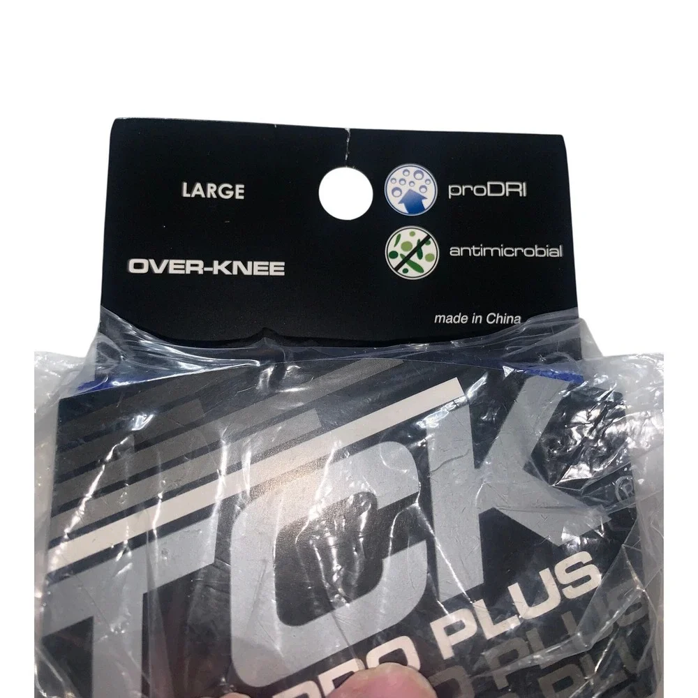TCK Pro Plus Over-the-Knee Athletic Baseball Socks Royal Blue‎ Mens Large